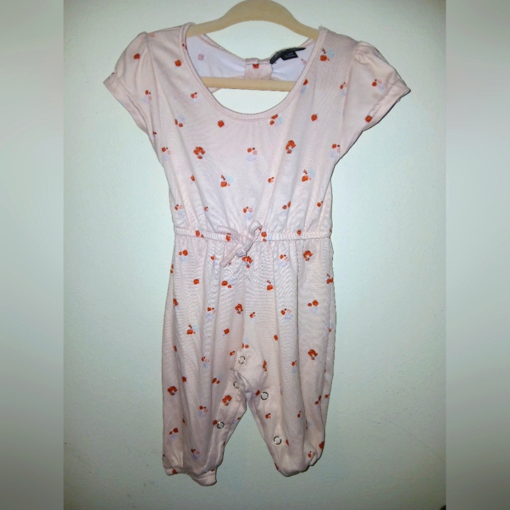 Picapino Girls Floral Jumpsuit Size 6-9 months